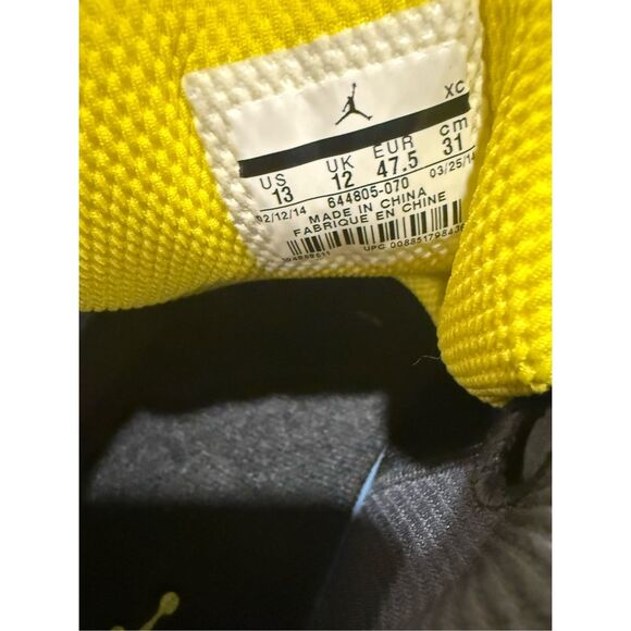 Jordan CP3.VII AE Dark Grey Vibrant Yellow Mens 13 New with Box - Picture 6 of 8